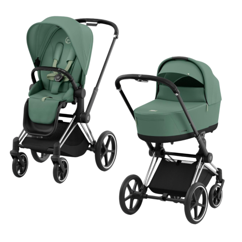 Візочок Cybex Priam 4.0 Leaf Green на шасі Chrome Black 2 в 1