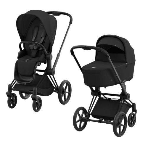 Візочок Cybex Priam 4.0 Sepia Black на шасі Black Matt 2 в 1