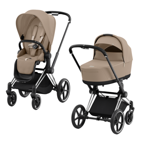 Візочок Cybex Priam 4.0 Cozy Beige на шасі Chrome Black 2 в 1