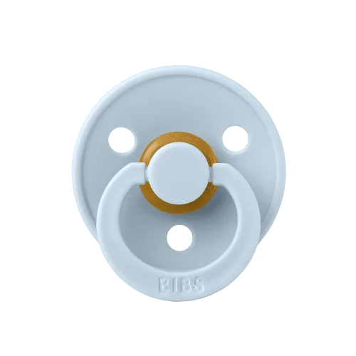 Пустушка BIBS Colour Latex Round – Baby Blue