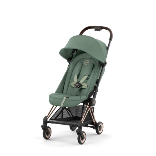 Візочок Cybex Coya Leaf Green шасі Rose Gold