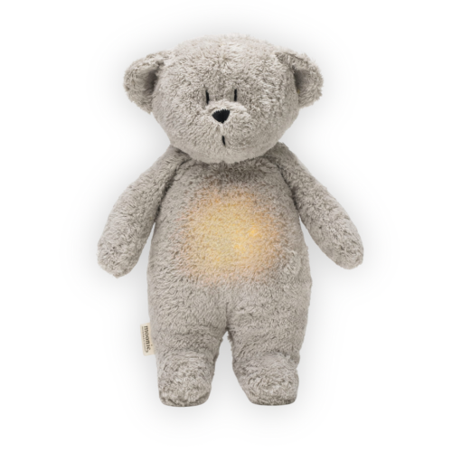Співаючий ведмедик з нічником Moonie - Mineral Grey