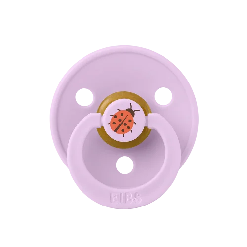 Пустушка BIBS Colour Latex Ladybug - Violet Sky