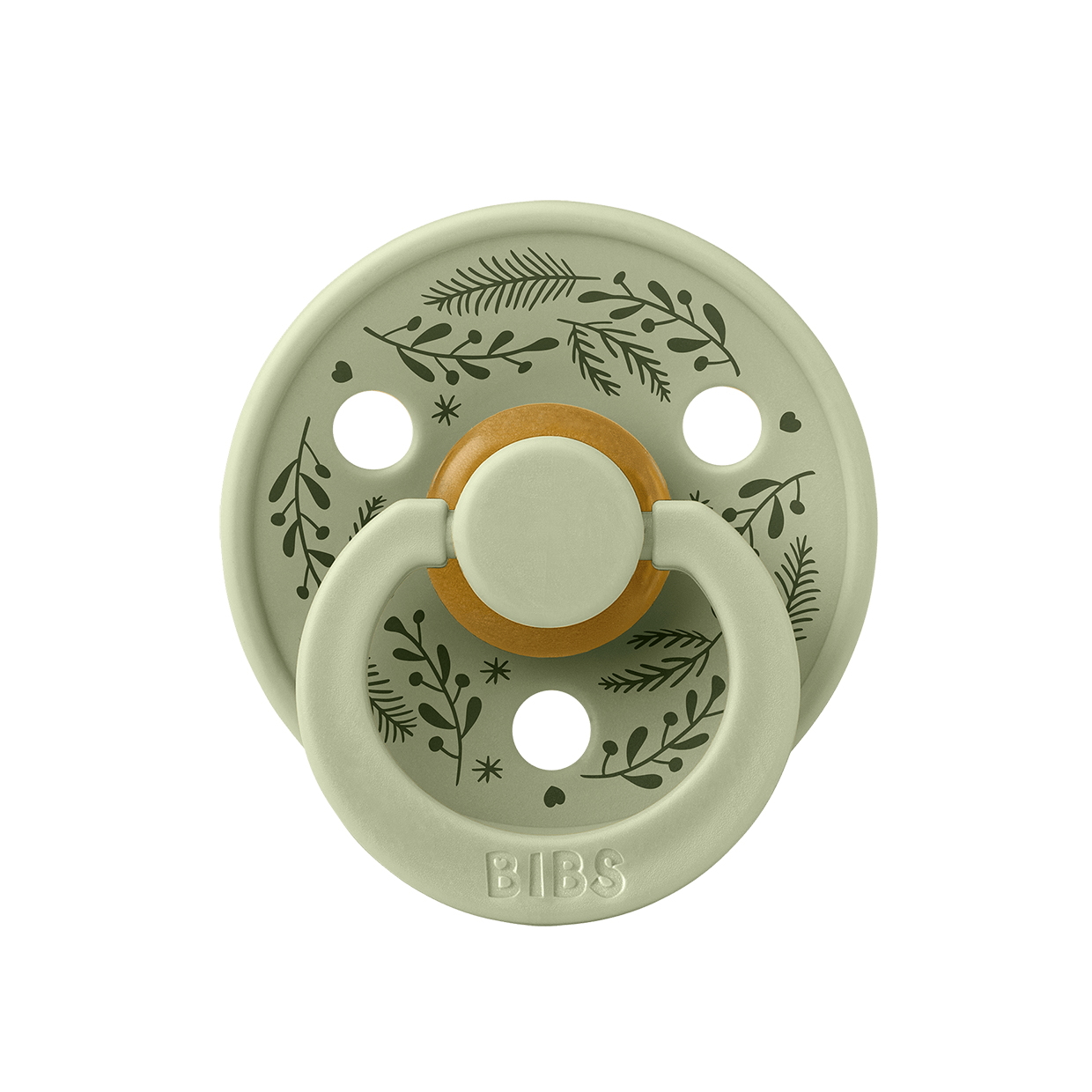 Пустушка BIBS Colour Latex Holiday Leaf - Sage Hunter