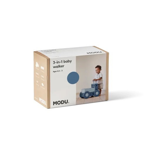 Штовхач-ходунці конструктор MODU Tiny Walker 3 в 1 - Deep Blue
