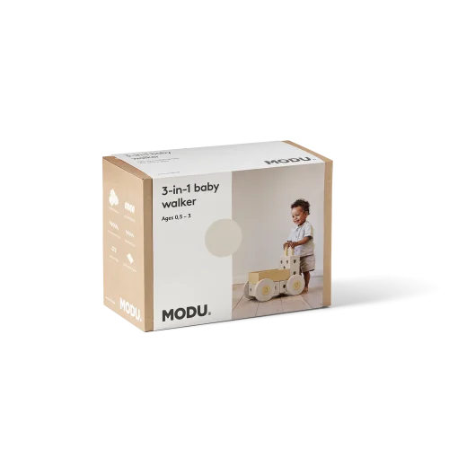 Штовхач-ходунці конструктор MODU Tiny Walker 3 в 1 - Sand Grey