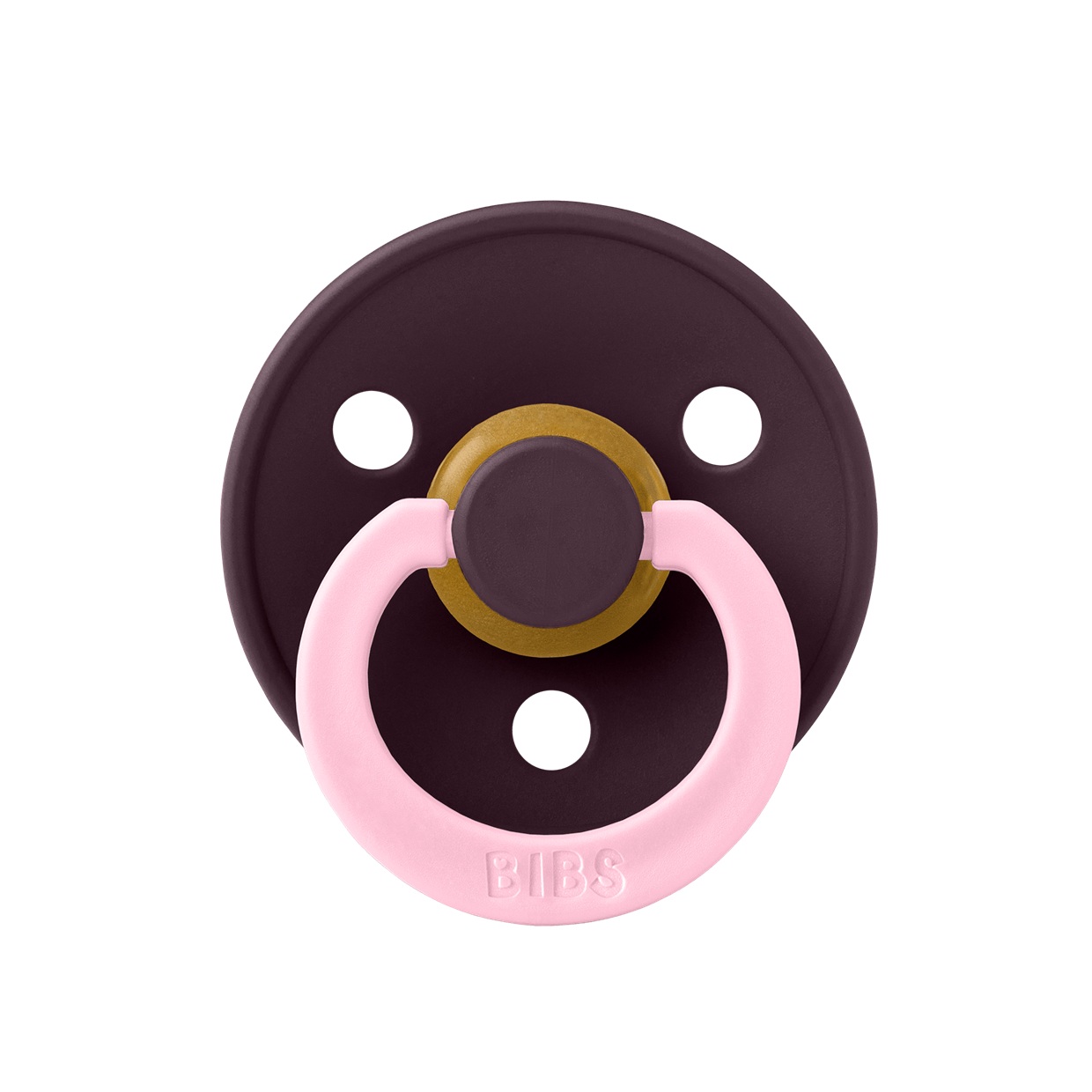 Пустушка BIBS Colour Latex Fusion - Plum Baby Pink