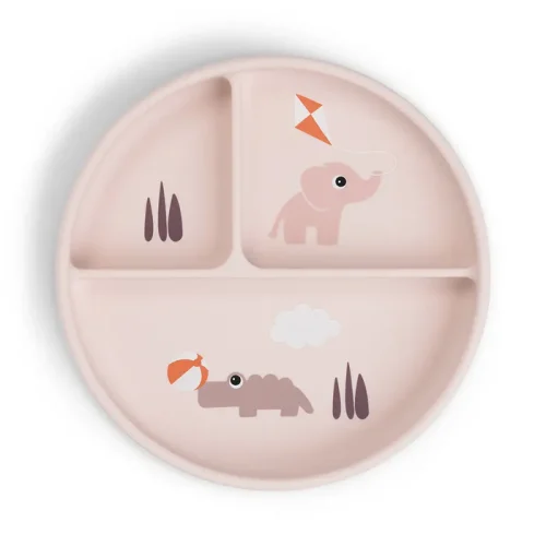 Роздільна тарілка Playground - Powder Pink
