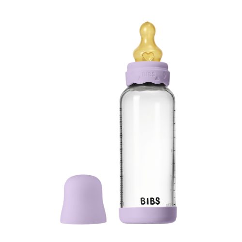 Скляна дитяча пляшечка BIBS Glass Boheme Baby Bottle Round Latex 1 pack 240 мл