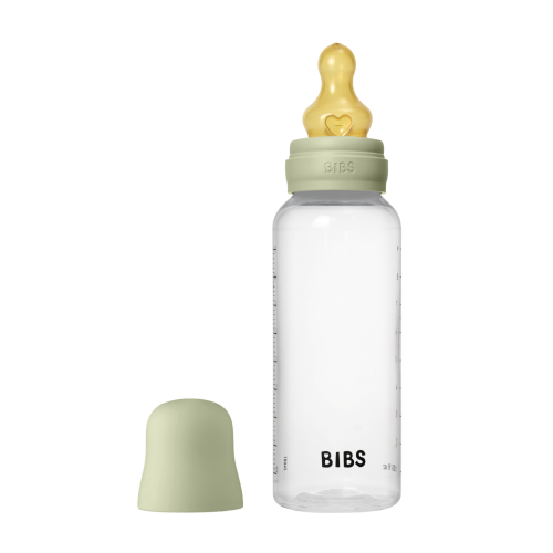 Дитяча пляшечка BIBS Baby Bottle Round Latex 270 мл Medium Flow